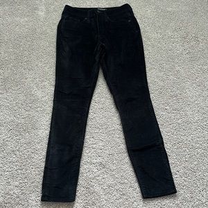Universal thread velvet skinny pants black, size 26